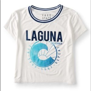 Laguna Ringer Cropped Baby Tee